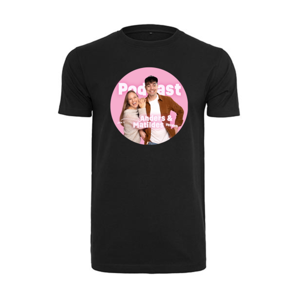 Podcast logo Sort T-shirt