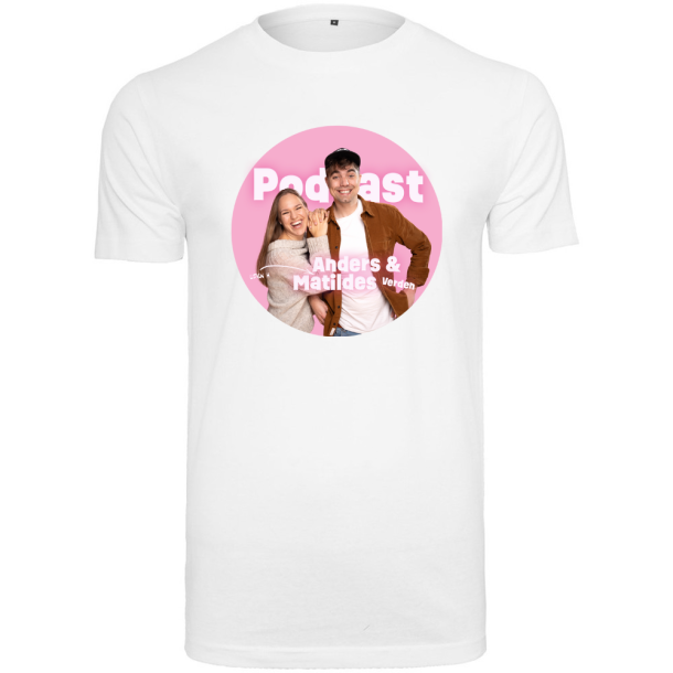 Podcast logo Hvid T-shirt
