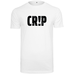 Crip Logo Stor Hvid T-shirt