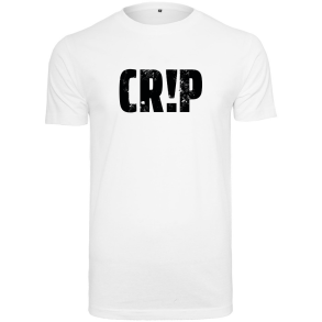 Crip Logo Stor Hvid T-shirt
