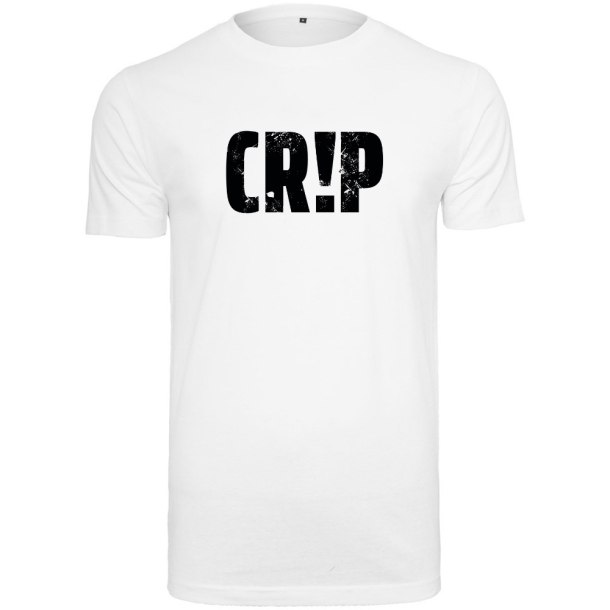 Crip Logo Stor Hvid T-shirt