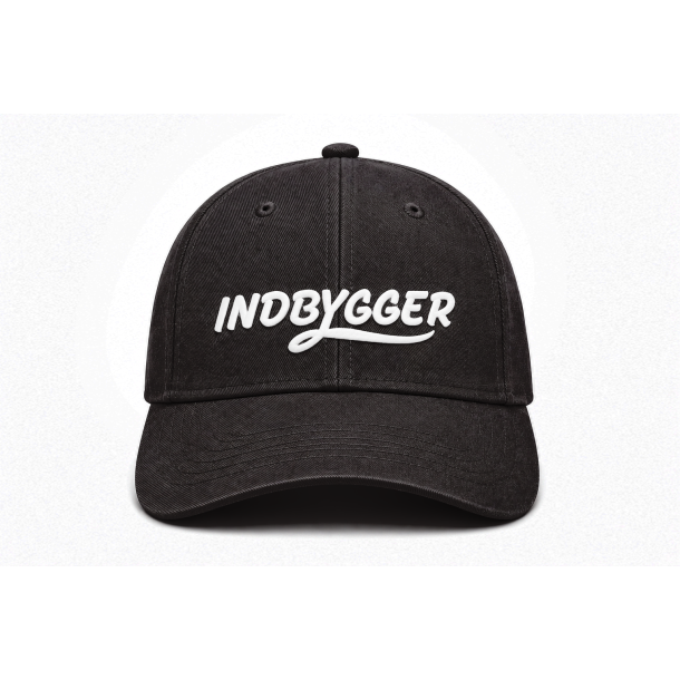 Indbygger Cap Sort/Hvid