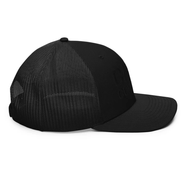 Skullclub Black Snapback Trucker Cap