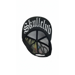 Skullclub Black Snapback Trucker Cap