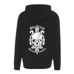 Octo Skull Black Zipper Hoodie