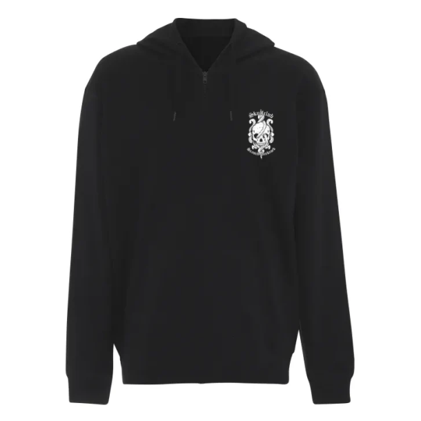 Octo Skull Black Zipper Hoodie