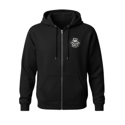 Logo Black Zip Hoodie