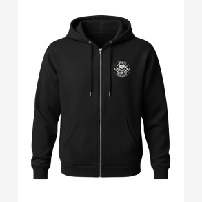 Logo Black Zip Hoodie