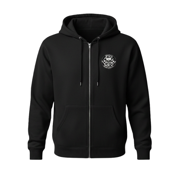 Logo Black Zip Hoodie