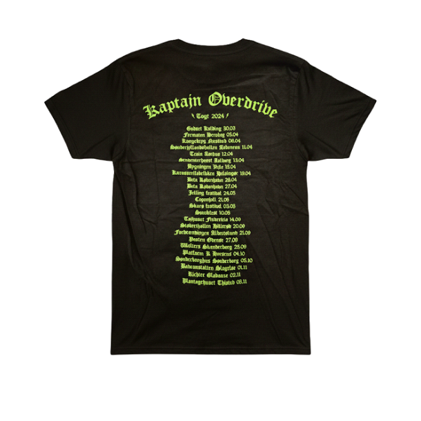 Kaptajn Overdrive Togt Black T-shirt