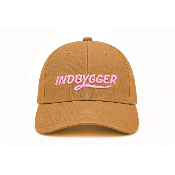 Indbygger Cap Brun/Pink