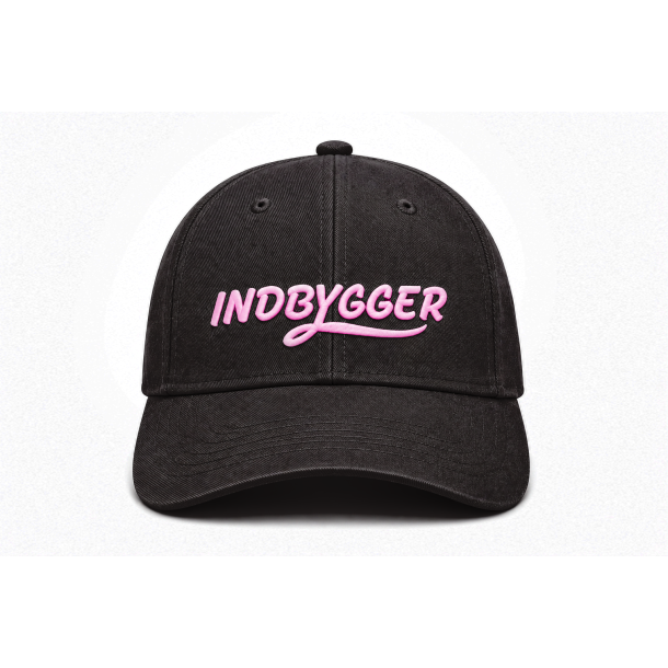 Indbygger Cap Sort/Pink
