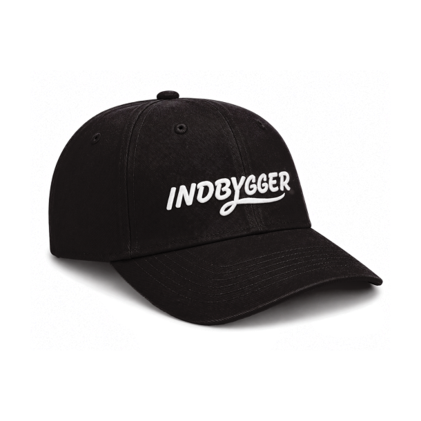 Indbygger Cap Sort/Hvid